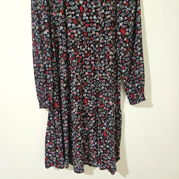 Loft Heart Tie Neck Swing Dress - Picture 6 of 6